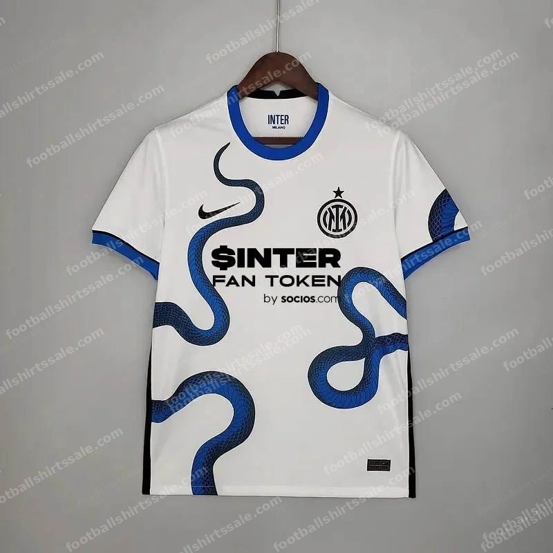 Internazionale Milan Football Jersey White 2021/2022 Retro 1:1 Thai Quality Away