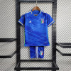 2023 Italy Home Soccer Shirt Kids Size