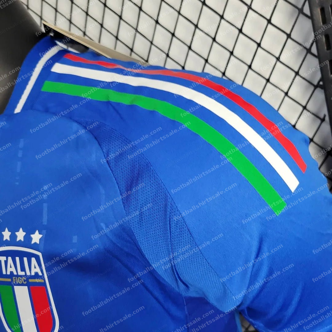 2024 Italy Home Soccer Shirt – Player Version - Detail 5