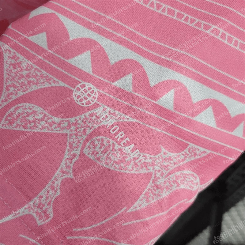 2023/2024 Italy Special Edition Pink Soccer Shirt - Detail 4
