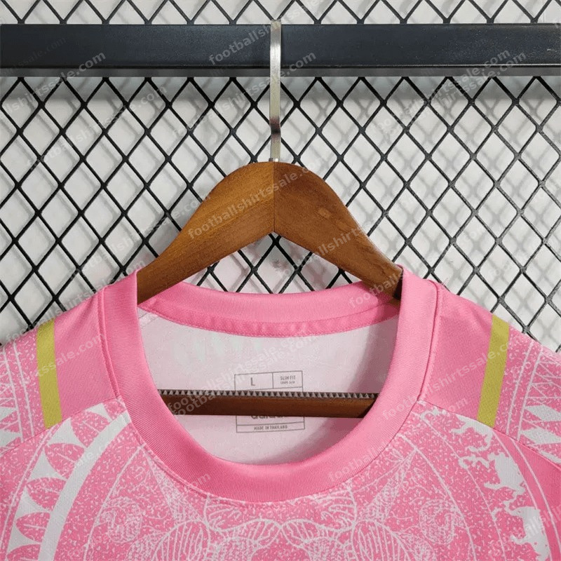 2023/2024 Italy Special Edition Pink Soccer Shirt - Detail 5