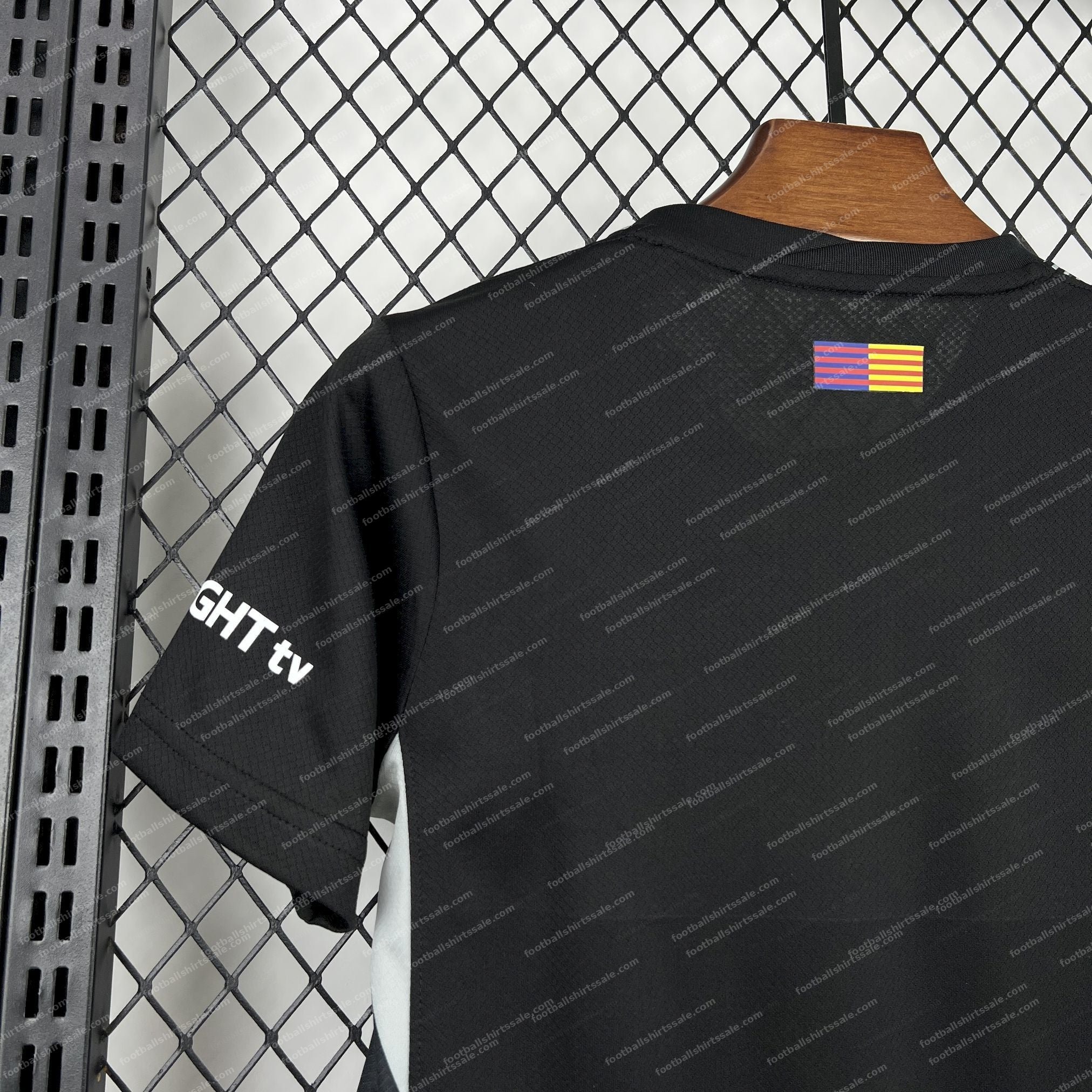 2025/2026 Kids Size Barcelona Black Goalkeeper Football Kit - Detail 5