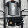 2025/2026 Kids Size Barcelona Black Goalkeeper Football Kit - Detail 6