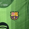2025/2026 Kids Size Barcelona Green Goalkeeper Football Kit - Detail 3