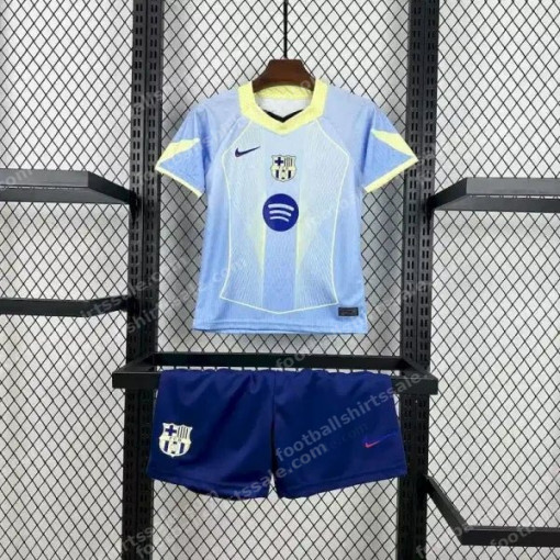 2025/2026 Kids Size Barcelona Special Edition Blue Football Shirt