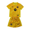 2024/2025 Kids Size Barcelona YellowGoalkeeper Football Shirt