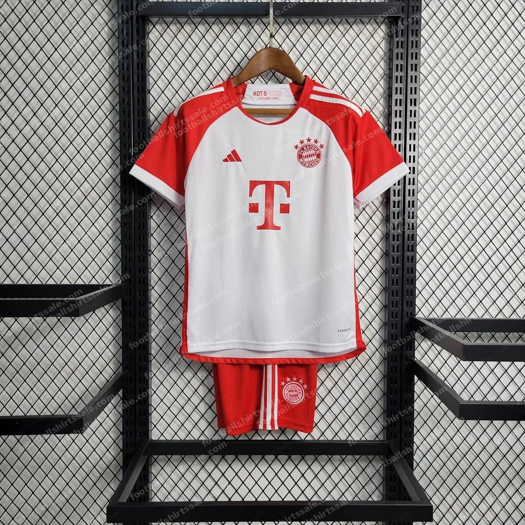 2023/2024 Kids Size Bayern Munich Home Football Jersey 1:1 Thai Quality