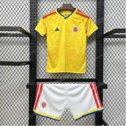 2026 Kids Size Colombia Home Football Shirt