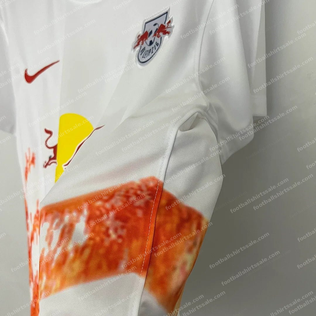 2023 Leipzig Special Edition White Football Shirt - Detail 5