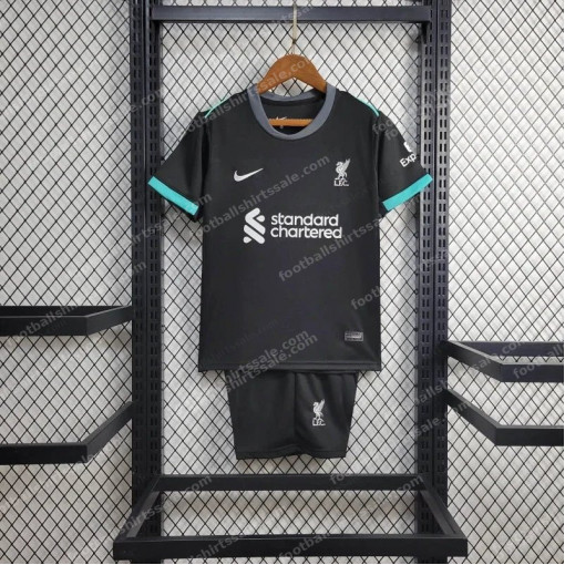 2024/2025 Liverpool Away Soccer Jersey Kids Size