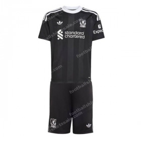Liverpool Black Goalkeeper Kids Kit 25/26