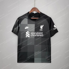 Liverpool Goalkeeper Soccer Jersey Black 2021/2022 Retro