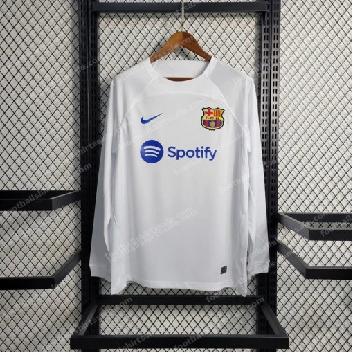 2023/2024 Long Sleeve Barcelona Away Football Shirt