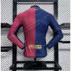 2024/2025 Long Sleeve Player Version Barcelona Home Jersey 1:1 Thai Quality - Detail 1