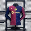 2024/2025 Long Sleeve Player Version Barcelona Home Jersey 1:1 Thai Quality