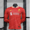 2024/2025 Long Sleeve Player Version Liverpool Home Football Shirt 1:1 Thai Quality
