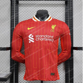 2024/2025 Long Sleeve Player Version Liverpool Home Football Shirt