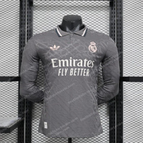 2024/2025 Long Sleeve Player Version Real Madrid Third Away Football Shirt