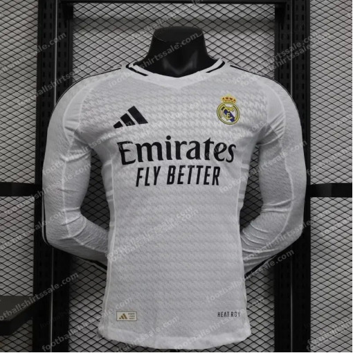 2024/2025 Long Sleeve Real Madrid Home Football Shirt