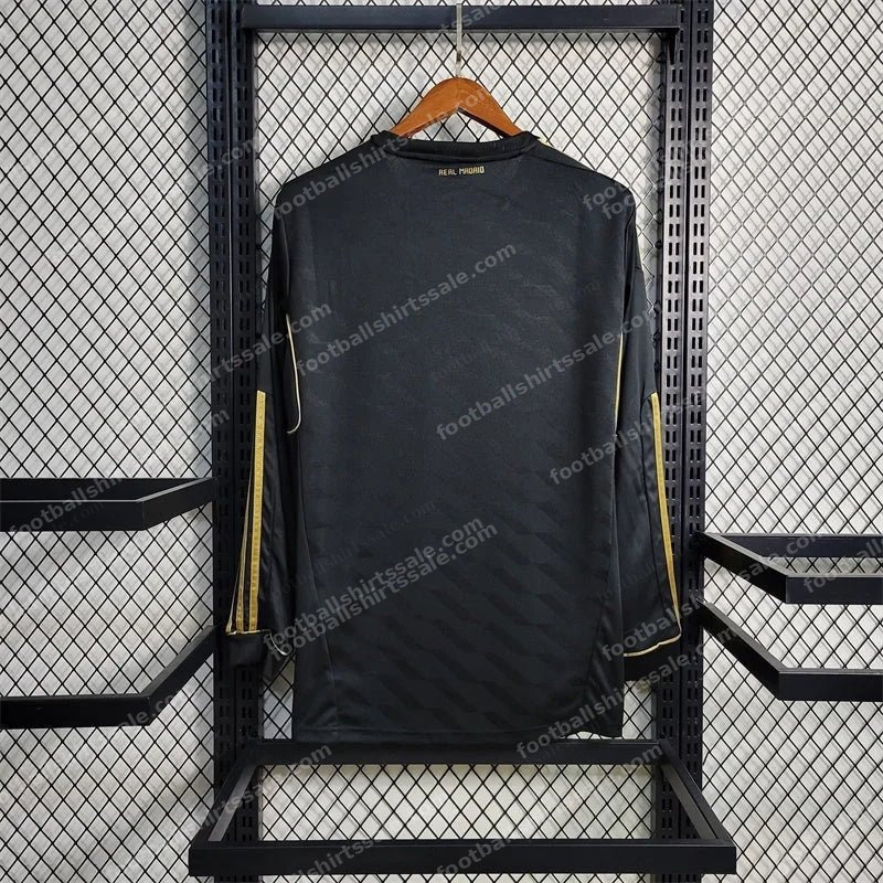 2011/2012 Long Sleeve Retro Real Madrid Away Football Shirt - Detail 1