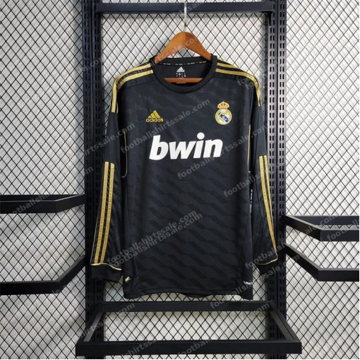 2011/2012 Long Sleeve Retro Real Madrid Away Football Shirt