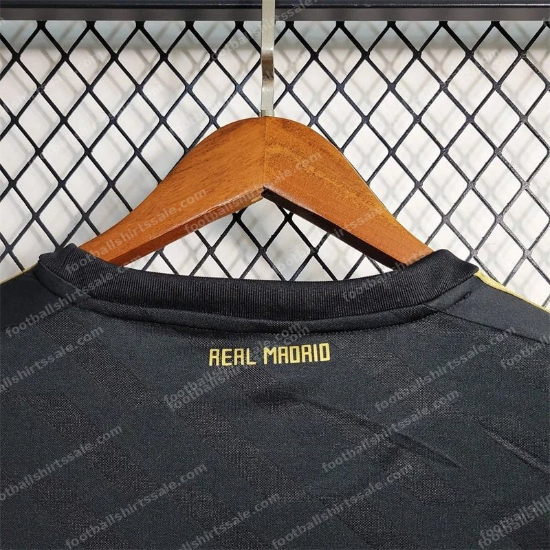 2011/2012 Long Sleeve Retro Real Madrid Away Football Shirt - Detail 7