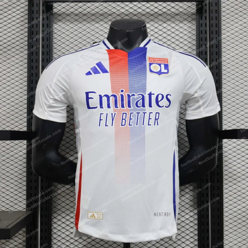 2024/2025 Lyon Home Football Shirt - Player Version