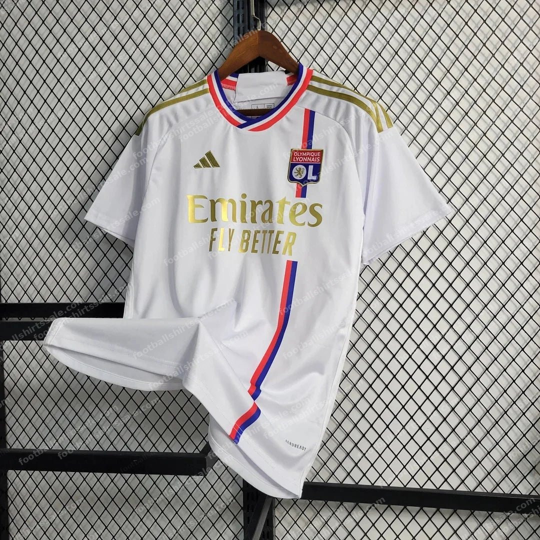 2023/2024 Lyon Home Football Shirt - Detail 2