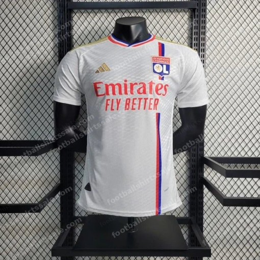 2023/2024 Lyon Home Football Shirt - Player Version