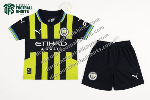 2024/2025 Manchester City Away Football Shirt Kids Size