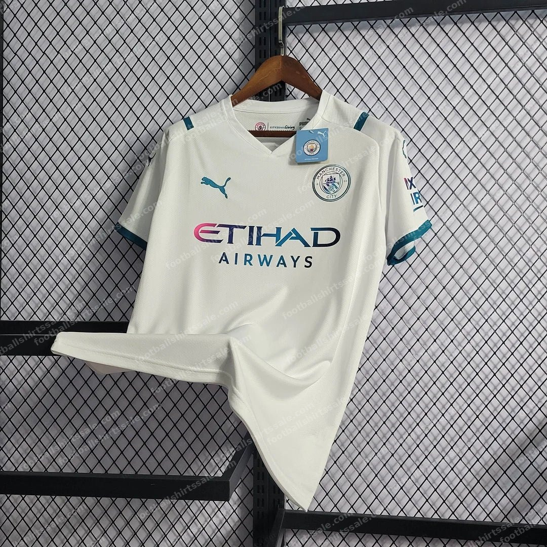 Manchester City Football Shirt 2021/2022 Retro 1:1 Thai Quality Away - Detail 3