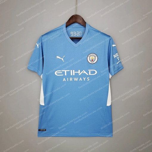 Manchester City Football Shirt 2021/2022 Retro Home