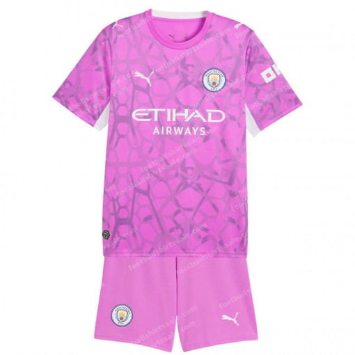 Manchester City Goalkeeper Kids Kit 26/27 – Pink