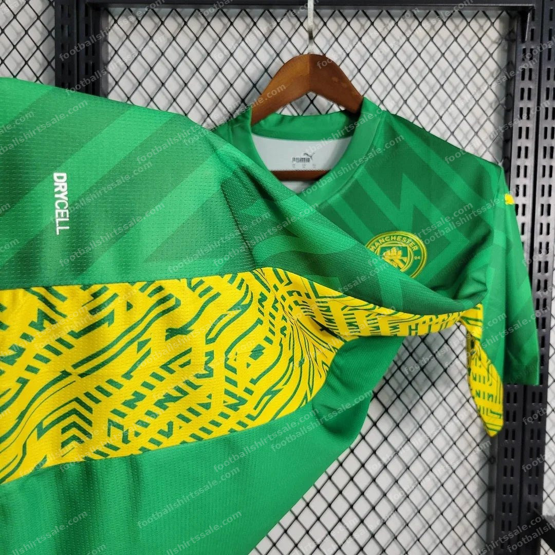 2023/2024 Manchester City Goalkeeper Green Football Shirt 1:1 Thai Quality - Detail 6