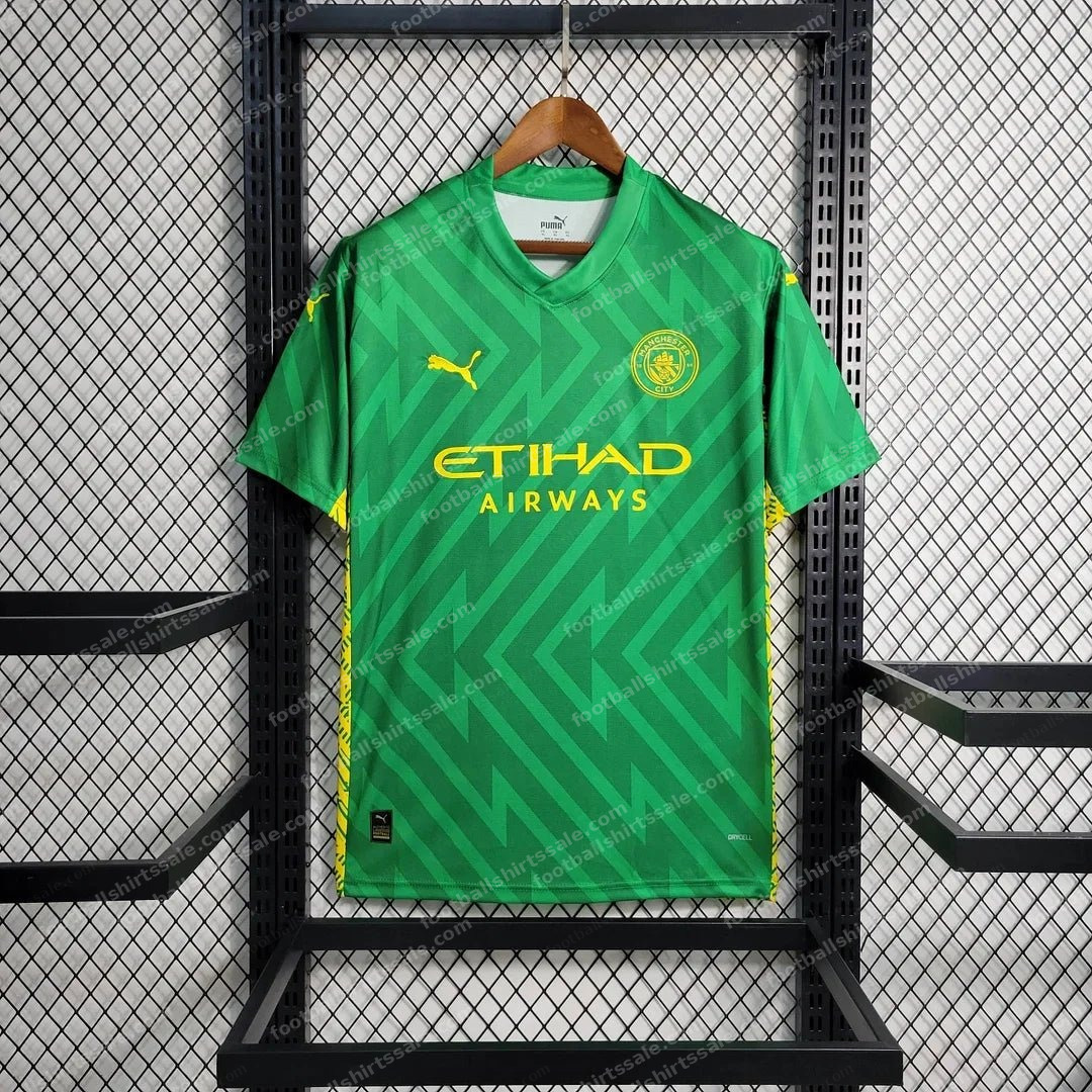 2023/2024 Manchester City Goalkeeper Green Football Shirt 1:1 Thai Quality