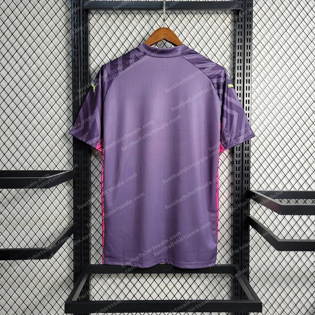2023/2024 Manchester City Goalkeeper Purple Football Shirt 1:1 Thai Quality - Detail 2