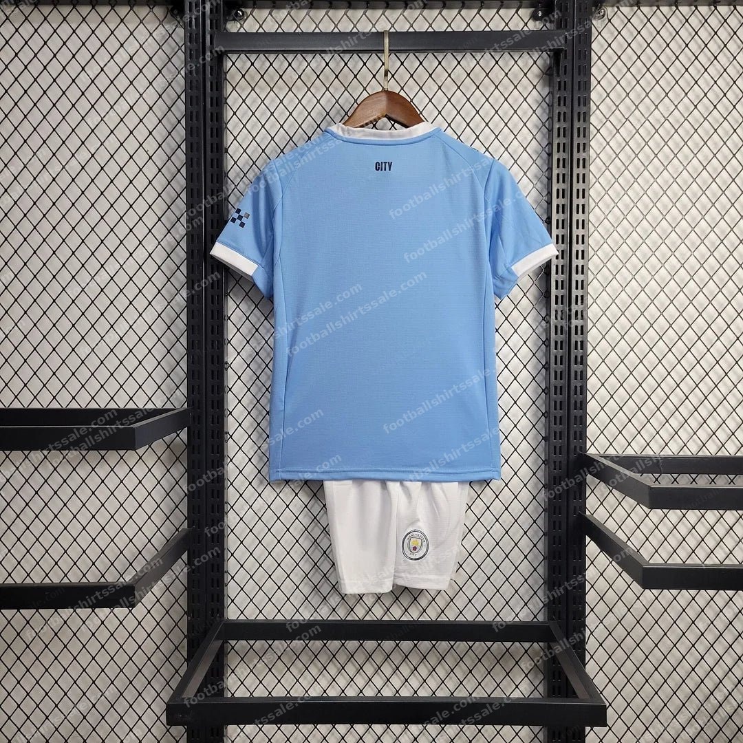 2025/2026 Manchester City Home Football Shirt Kids Size - Detail 1