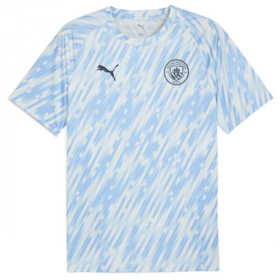 Manchester City Pre Match Training Top - Sky Blue