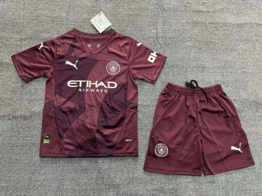 2024/2025 Manchester City Third Away Football Shirt Kids Size