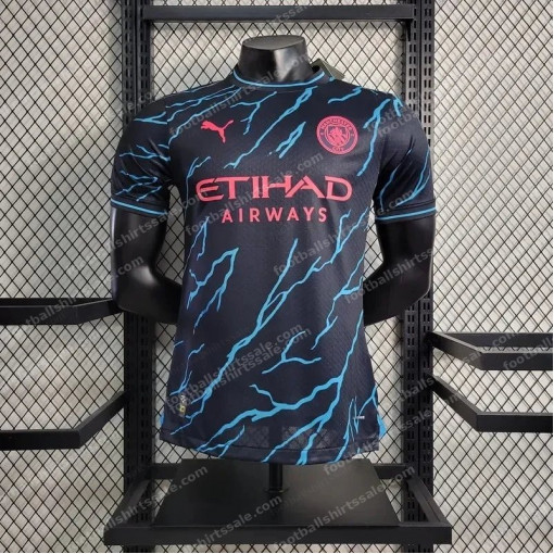 2023/2024 Manchester City Third Away Football Shirt - Player Version