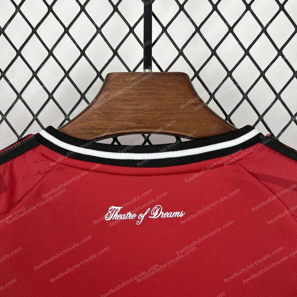 2025/2026 Manchester United Home Football Shirt Kids Size - Detail 5