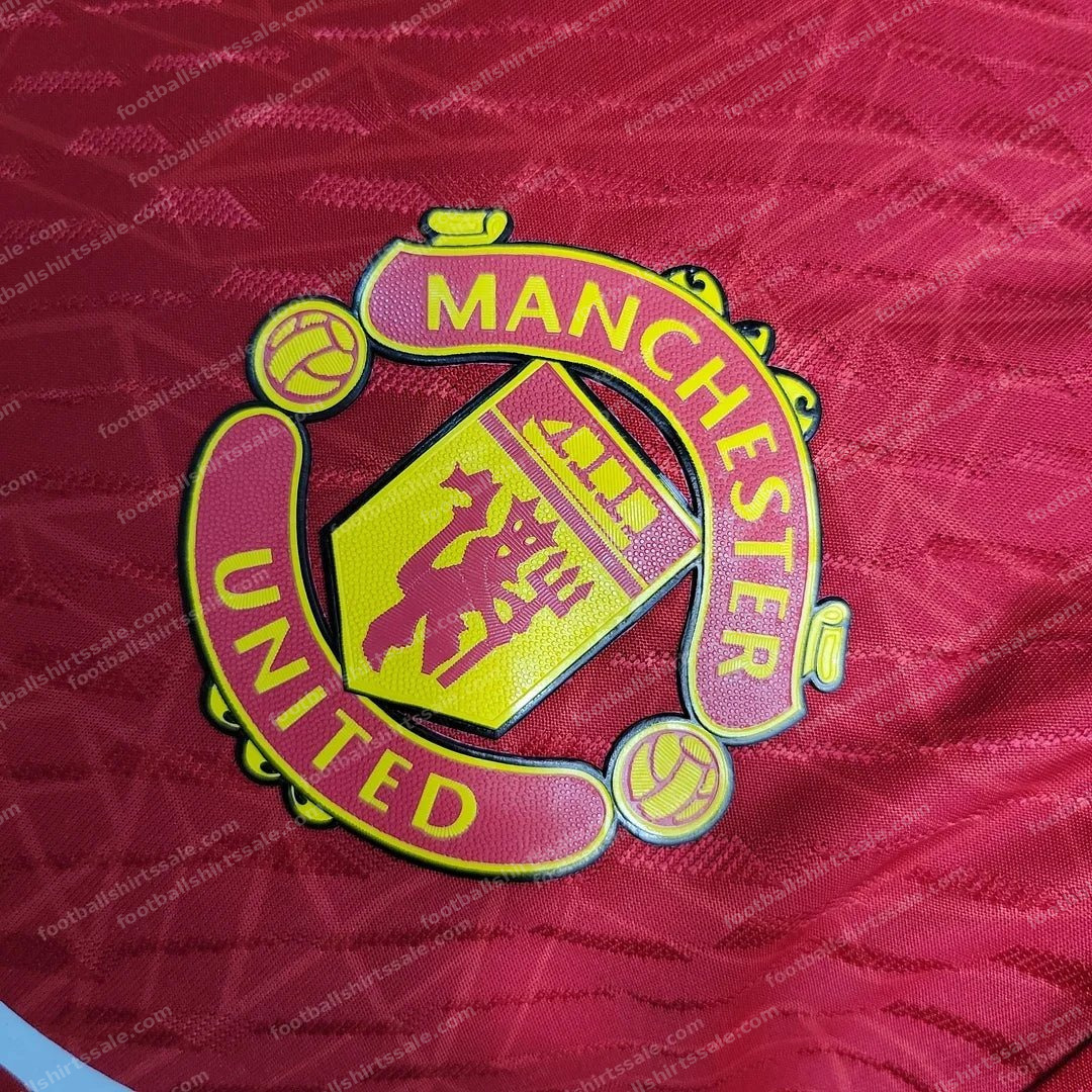 2023/2024 Manchester United Home Soccer Jersey 1:1 Thai Quality – Player Version - Detail 4