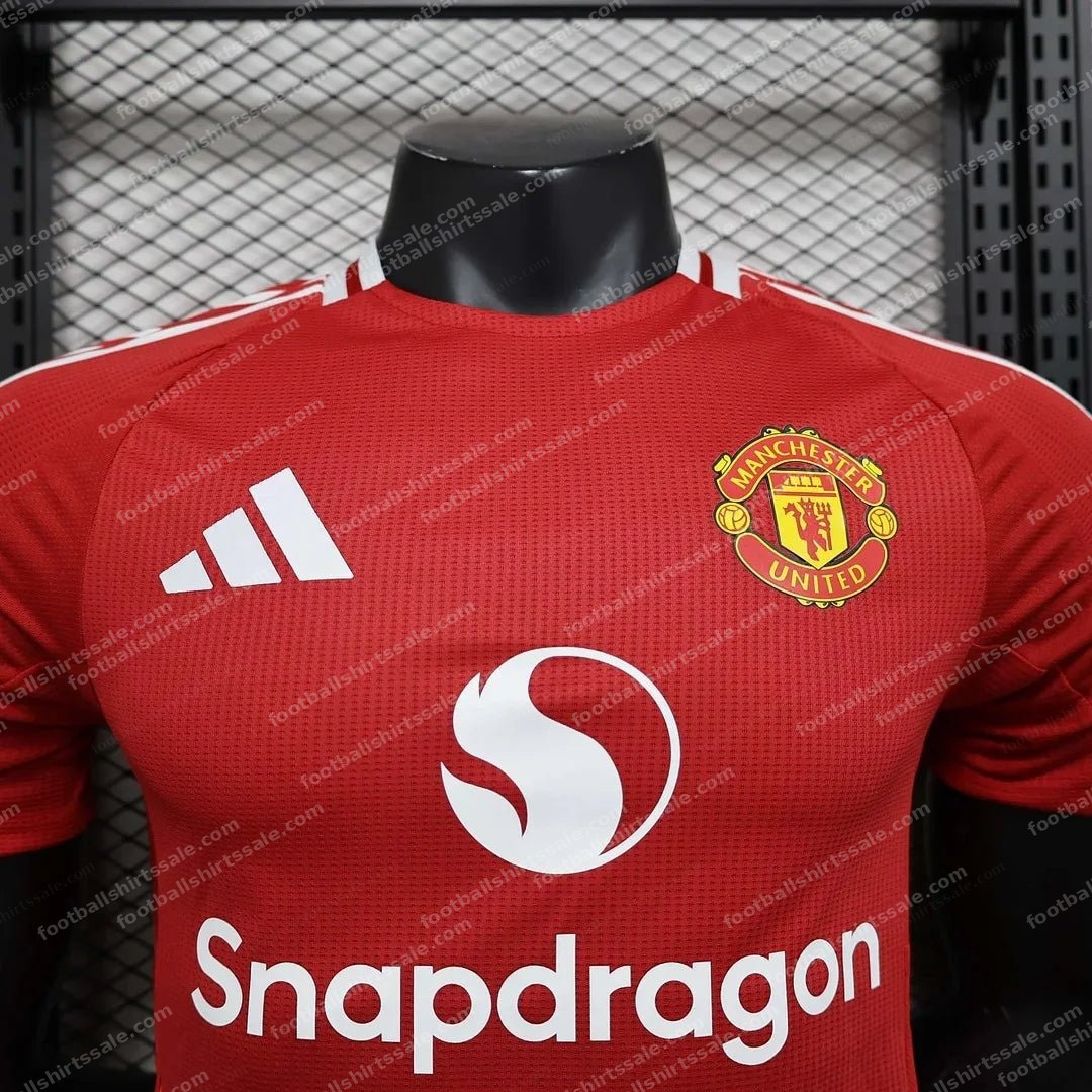 2024/2025 Manchester United Home Soccer Jersey 1:1 Thai Quality – Player Version - Detail 2