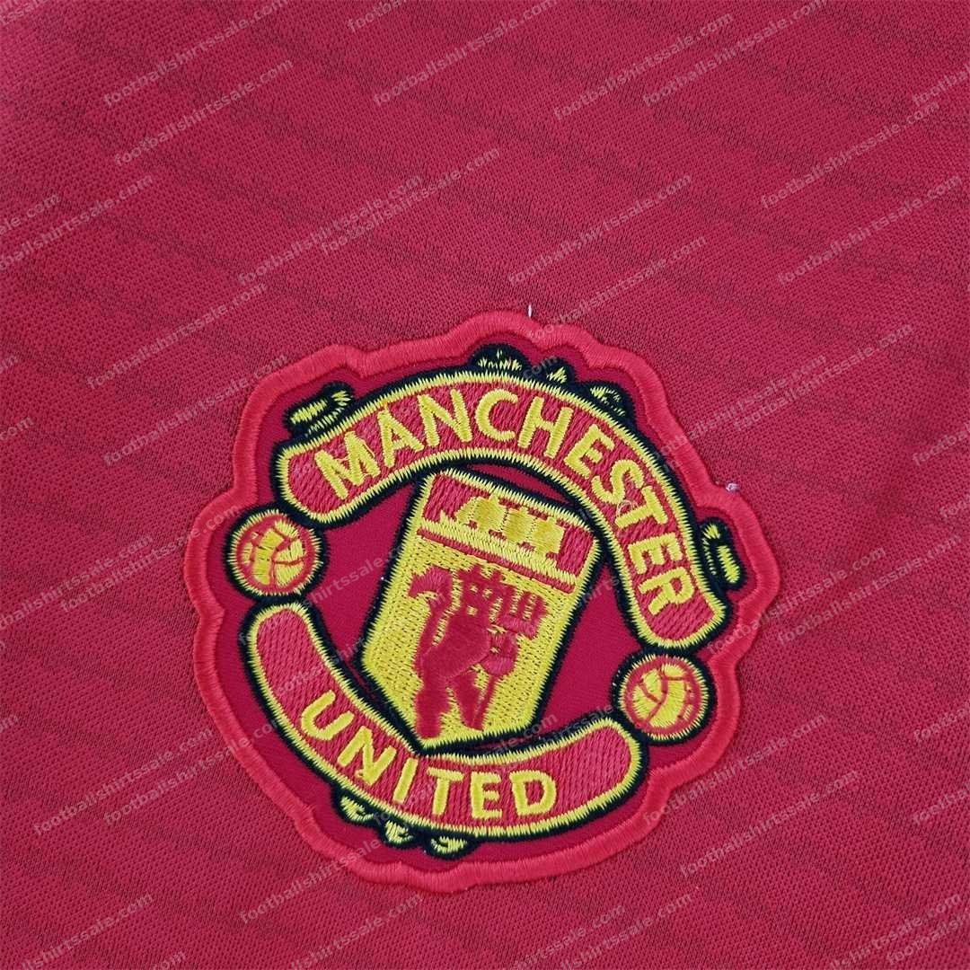 2018/2019 Manchester United Retro Home Football Shirt - Detail 4