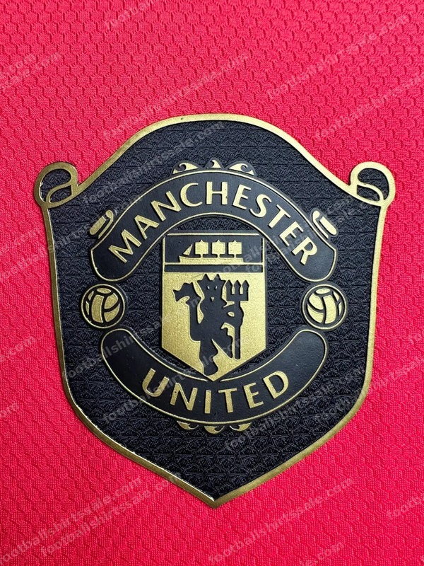 2019/2020 Manchester United Retro Home Football Shirt - Detail 2