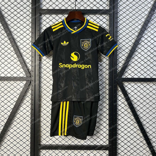 2025/2026 Manchester United Third Away Football Shirt Kids Size