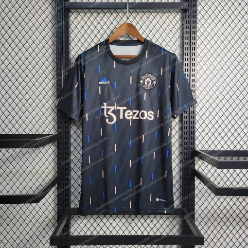2022/2023 Manchester United Training Wear Black Football Shirt