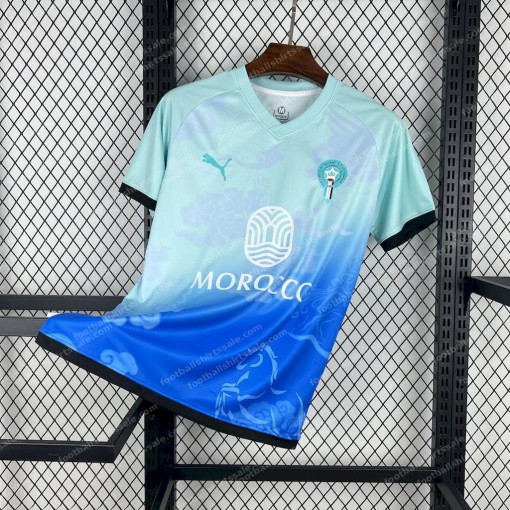 2026 Morocco Special Edition Atlas Blue Football Shirt