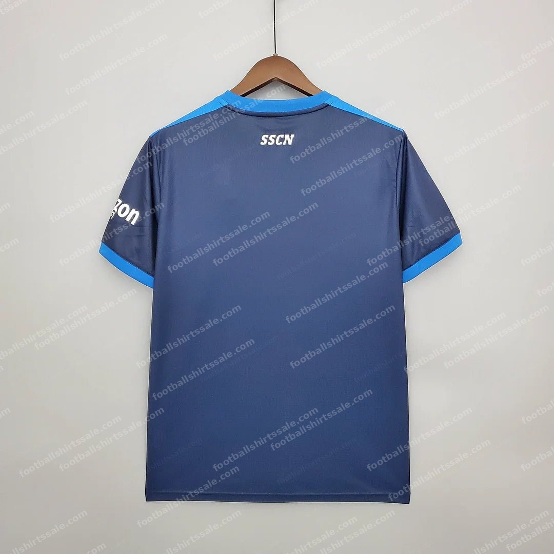 Napoli Soccer Commemorative Edition Blue Jersey 2021/2022 Retro 1:1 Thai Quality - Detail 1