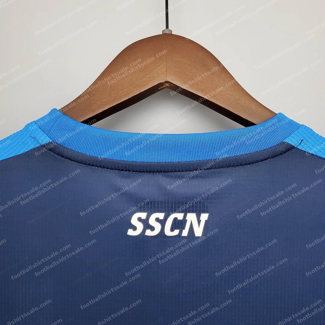 Napoli Soccer Commemorative Edition Blue Jersey 2021/2022 Retro 1:1 Thai Quality - Detail 4